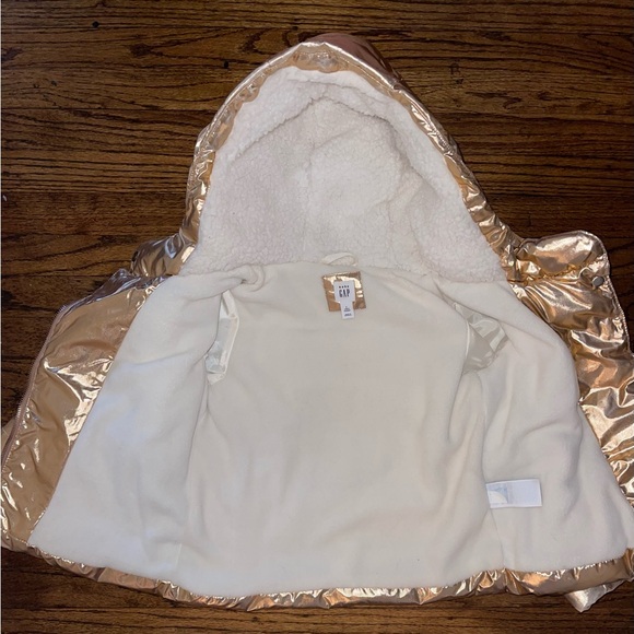GAP Shimmering Gold Toddler Jacket - Picture 2 of 5